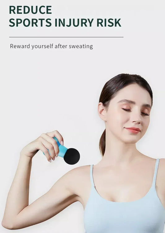 Mini Portable Massage Gun Deep Tissue Percussion Handheld Muscle Massager for Athletes Body Back Pain Relief