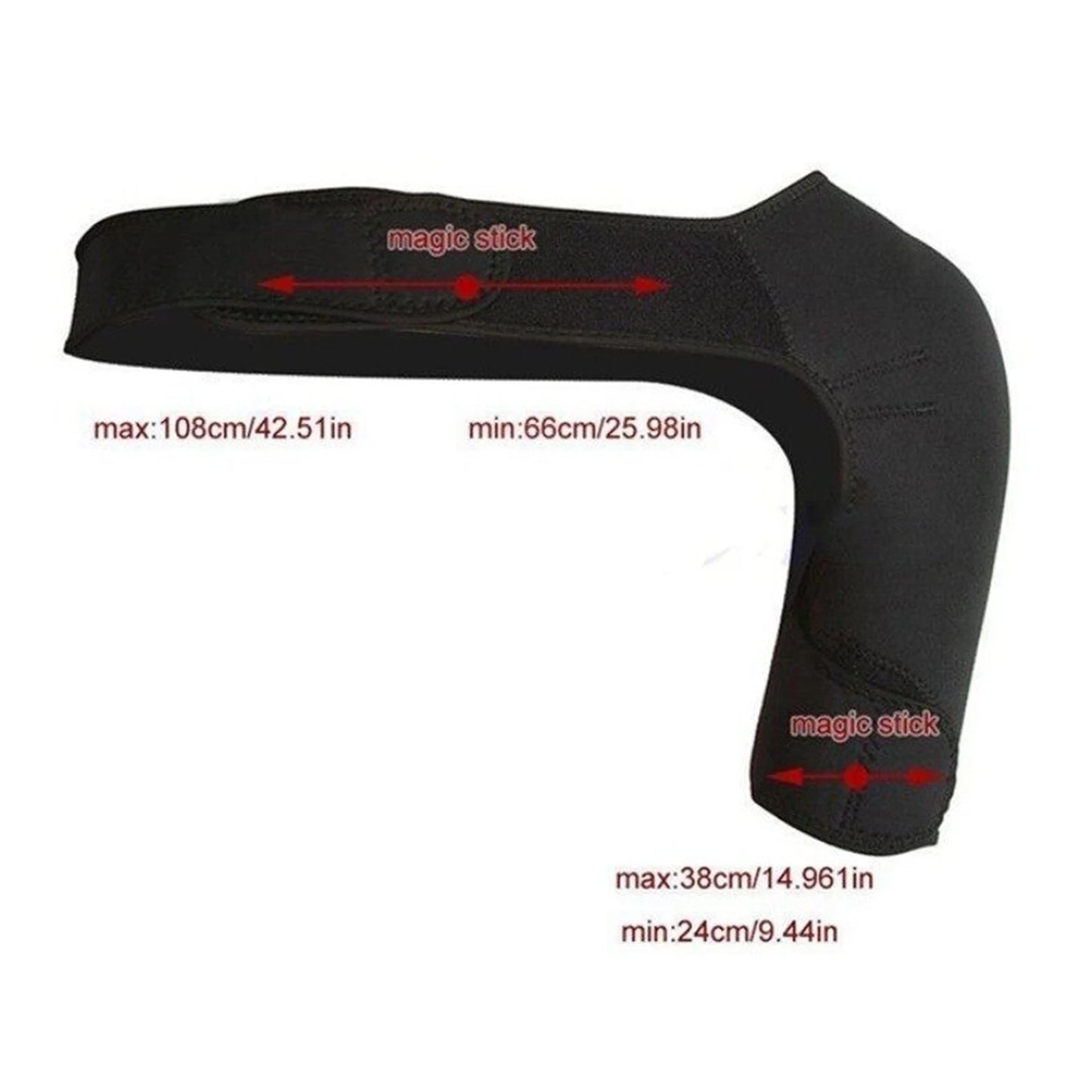 Self-heating Adjustable Single Shoulder Wrap Brace Shoulder Pain Relief Massager Brace For Rotator Cuff Cervical Shoulder Pad